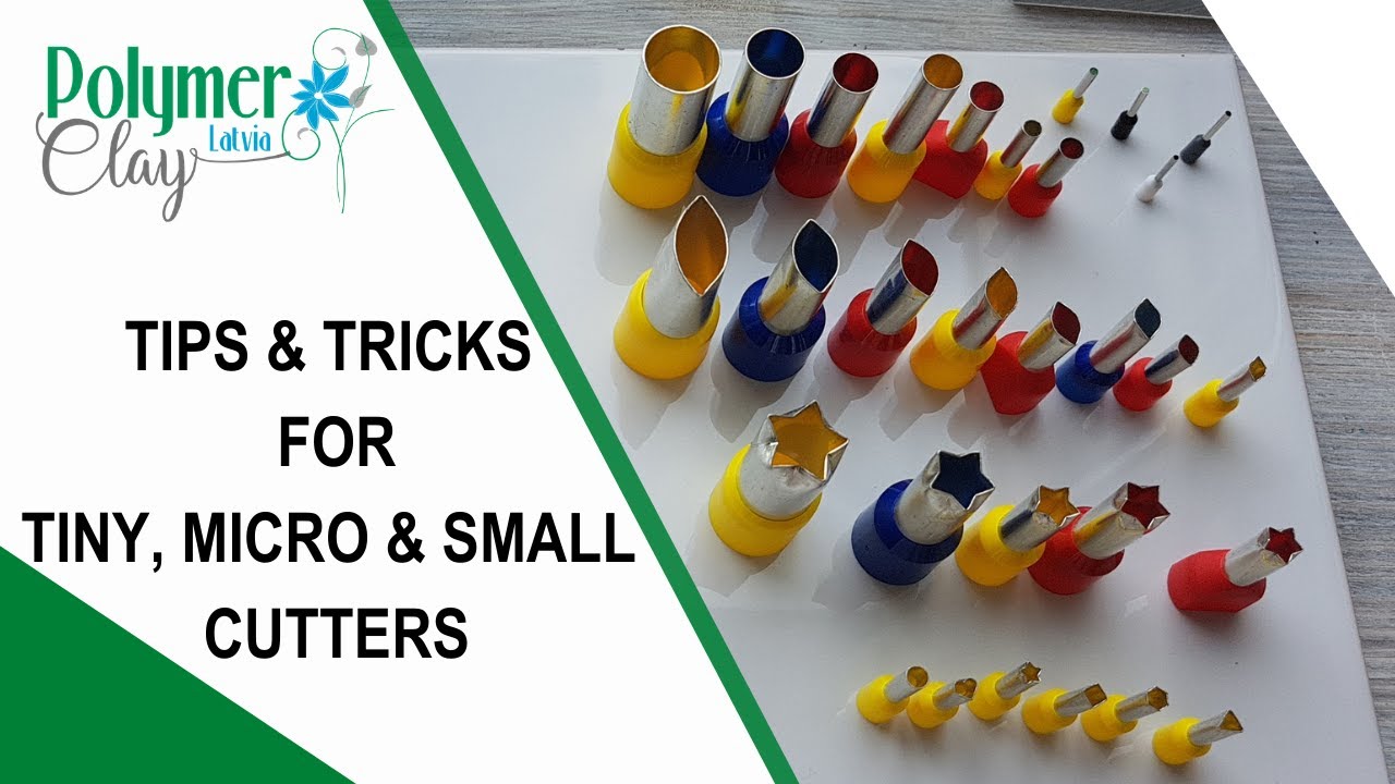 Tiny Micro Circle Cutters. Tips and Tricks on how to use mini cutters for polymer clay.