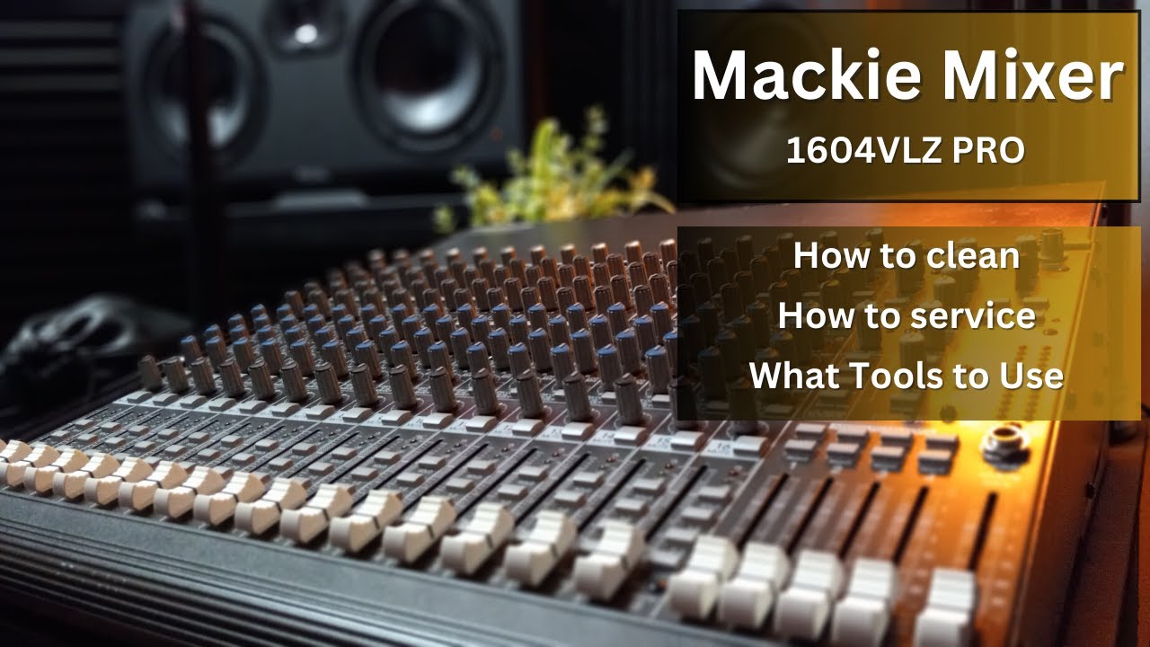 Mackie Mixer 16 Channel | How to Clean & Service Mackie VLZ PRO 16 Channel Mixer