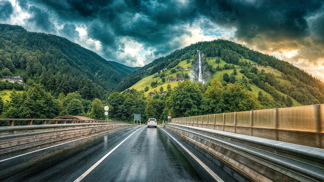 One of the Most Beautiful Roads in Austria 🌄 | Flachau to Zell am See with Ambient Music
