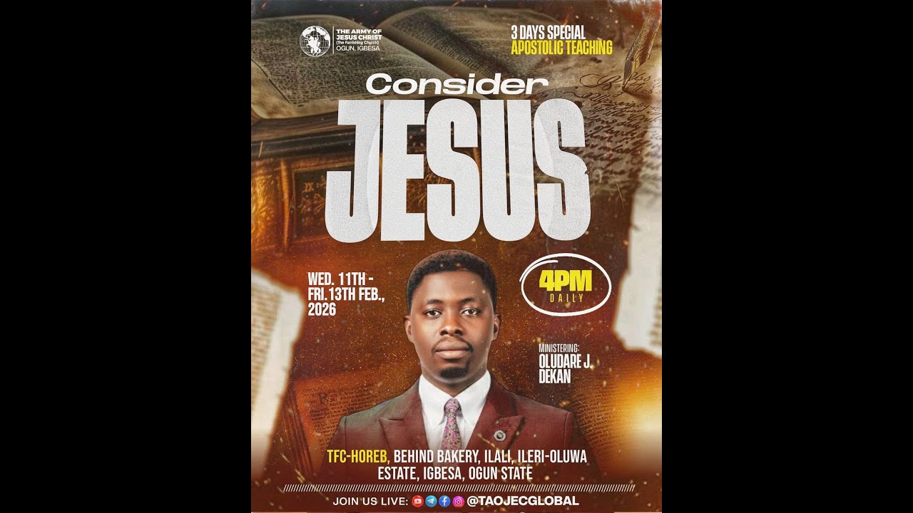 3-DAY SPECIAL APOSTOLIC TEACHING