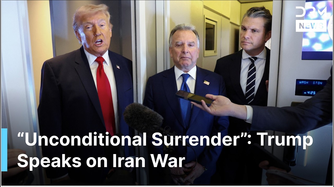 FULL PRESSER: Trump Says Iran’s Military “Almost Nonexistent”, Demands Unconditional Surrender| AC1G