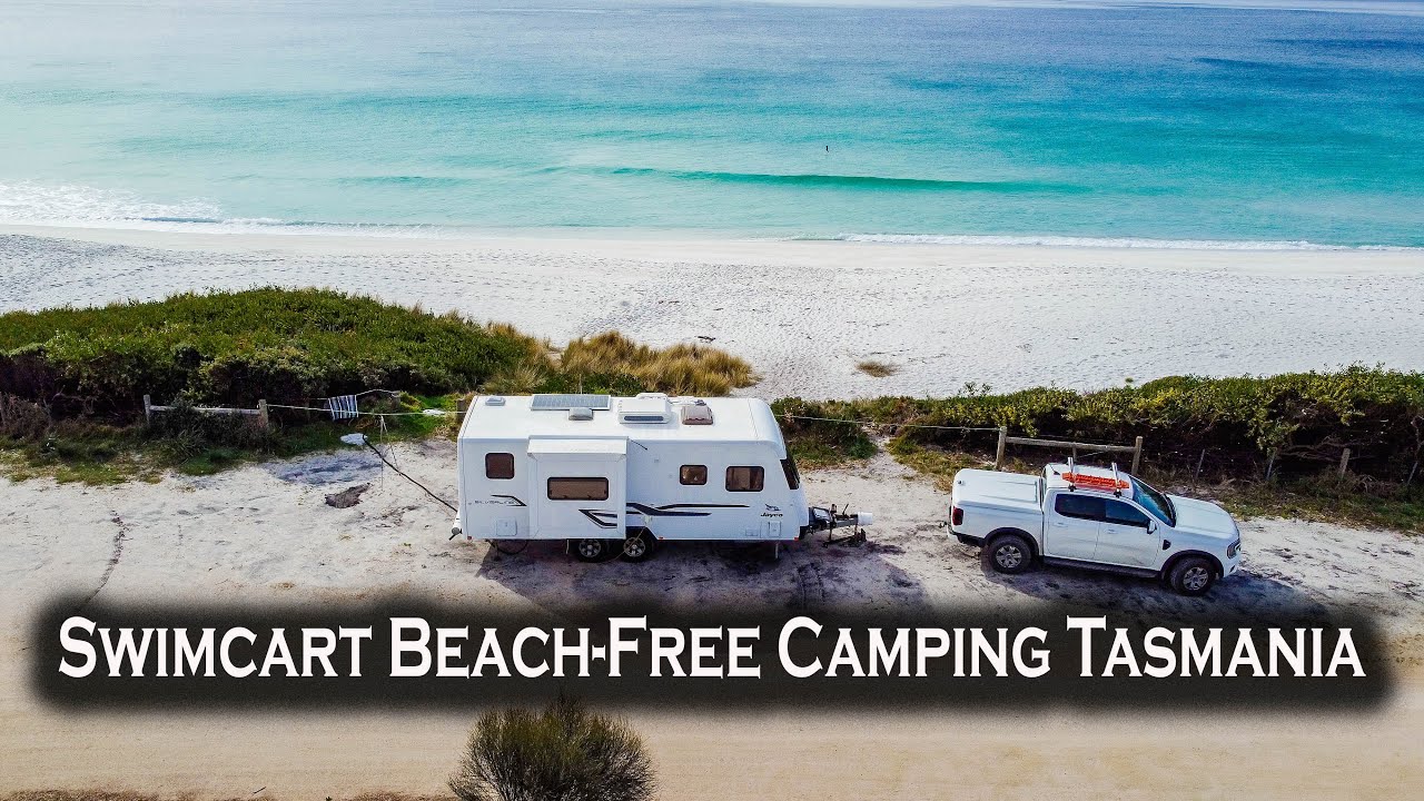 Free Camping Swimcart Beach Tasmania, St Columbia Falls, Ralph Falls, Saint Helens, EP-89