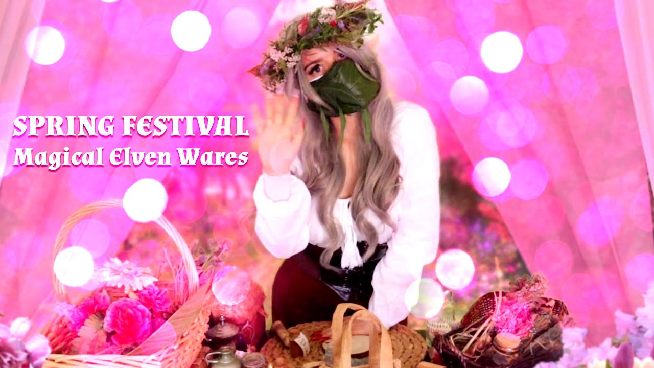 ASMR Magic Elf Vendor Tries Spells on You at Fare • Whispered + Spoken, Echo, Hand Movements, Spray
