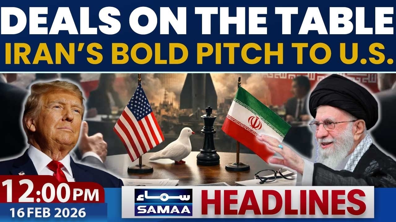 Deals on the Table | Iran’s Bold Pitch to U.S. | 12PM News Headlines