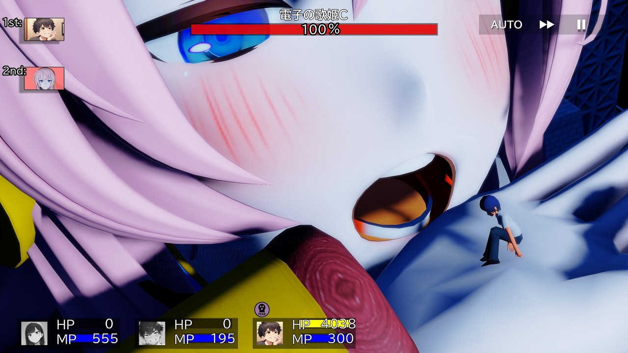 小人を丸呑みすることに執着してしまう巡音ルカ - 対巨大娘コマンドRPG V4