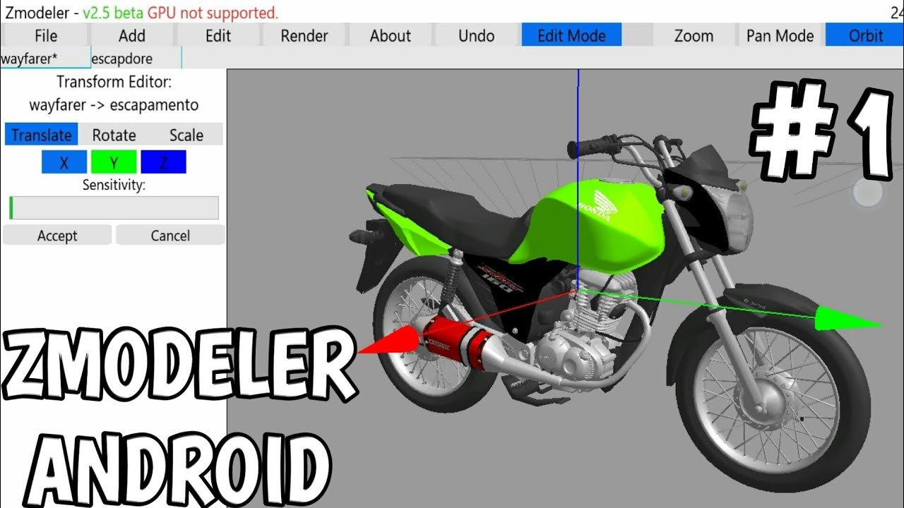 COMO DEIXAR SUA MOTO TOP NO ZMODELER ANDROID #1
