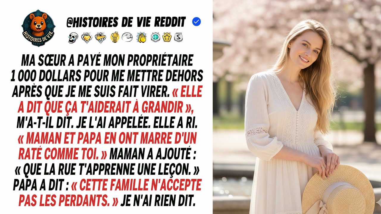 Ma sœur a soudoyé mon proprio pour m'expulser après mon licenciement. Ça a mal tourné.