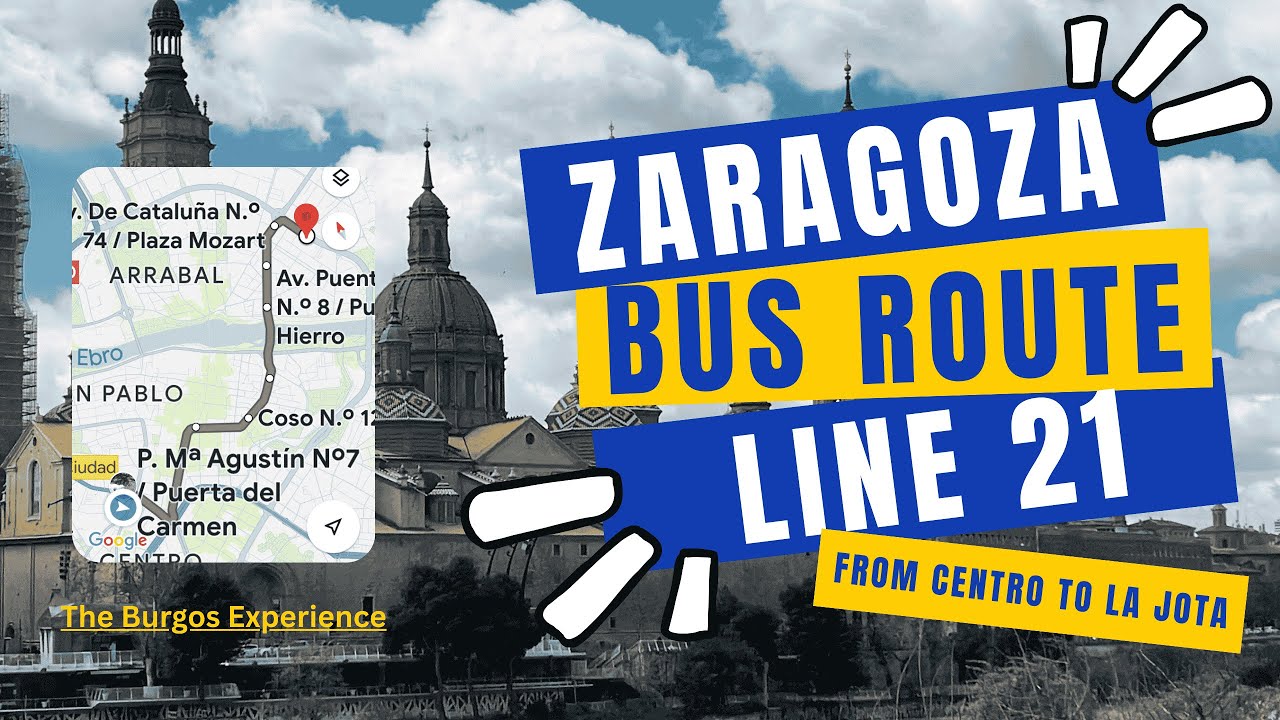 Daily Life in Zaragoza Spain #30: See Bus Route 31 in Zaragoza SPAIN