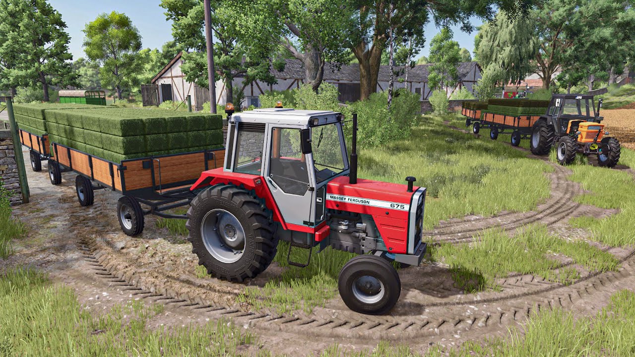 Создание 269 мини -тюков Clover с небольшими тракторами | Farming Simulator 25