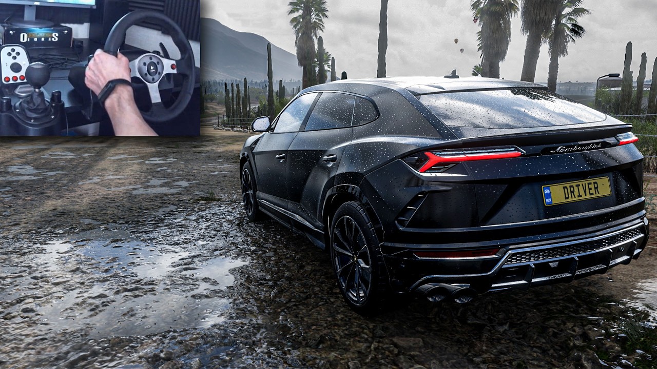 Lamborghini Urus Offroad - Forza Horizon 5 Steering Wheel Gameplay