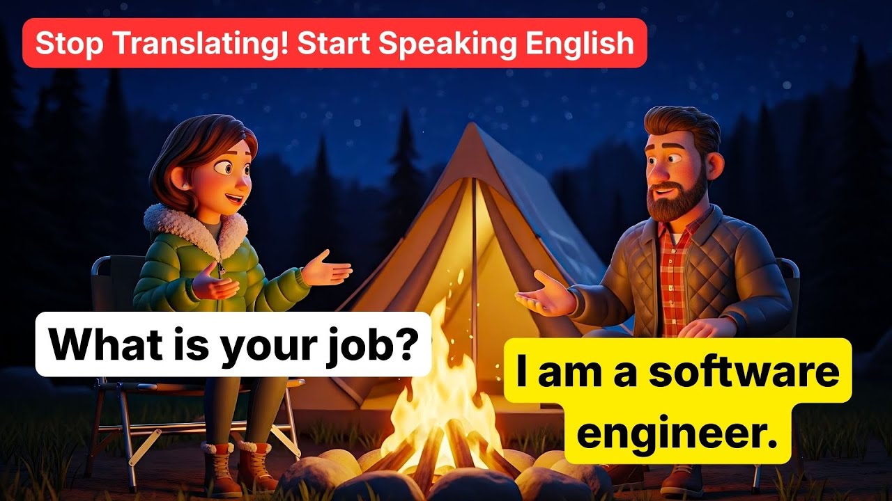 Stop Translating! Start Speaking English | 50+ Simple Conversations for Beginners