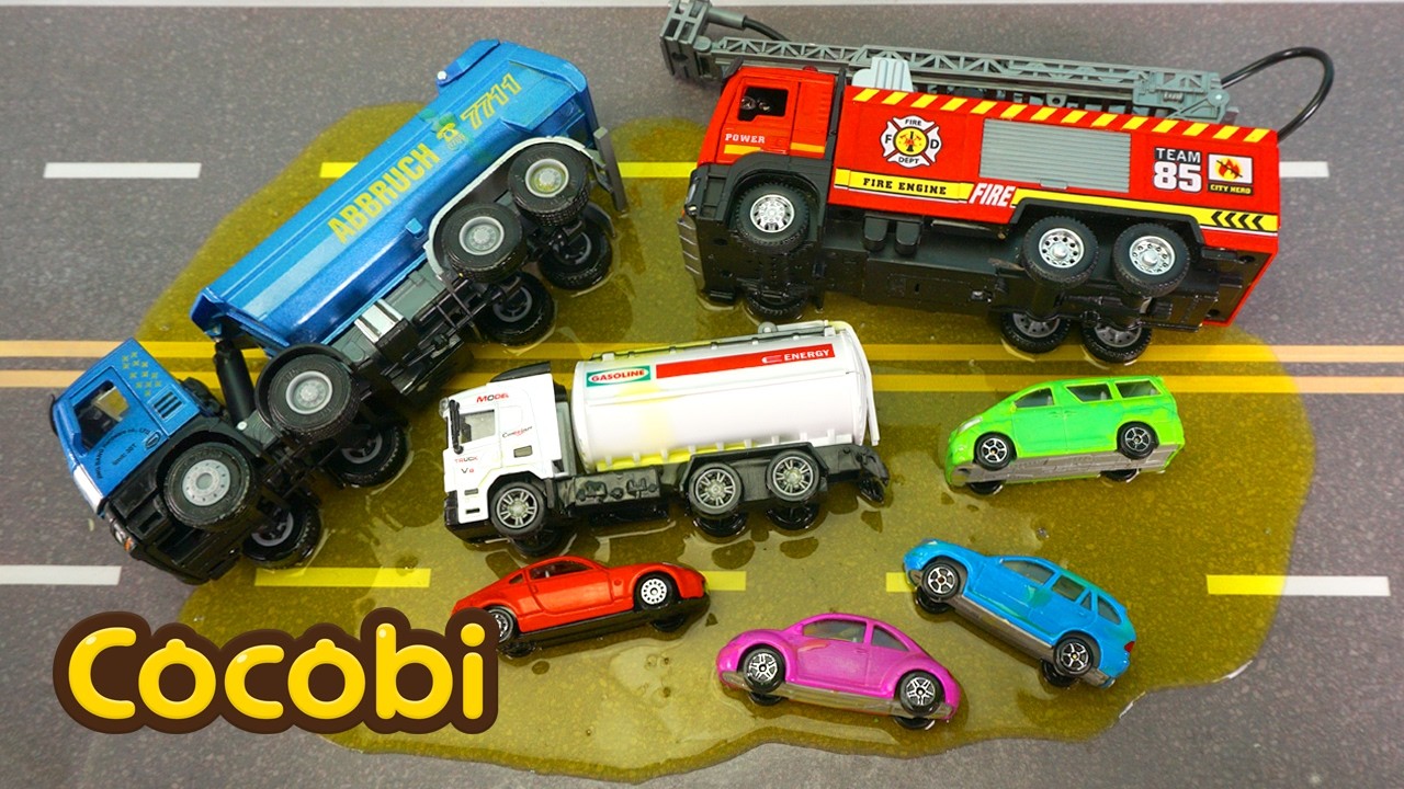 Mobil Saya Bocor Oli dan Terbakar! | Mobil Mainan Anak-anak | Kigle TV Indonesia