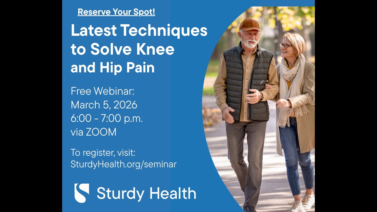 Latest Technologies in Solving Knee & Hip Pain Webinar, March 5, 2026 Recording 1920x1080