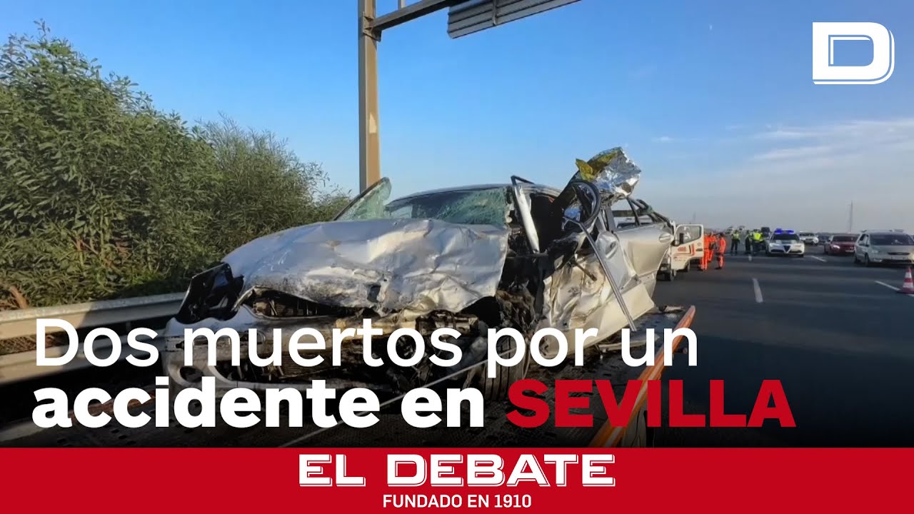 Dos muertos y cinco heridos en un accidente en Sevilla con un coche en sentido contrario