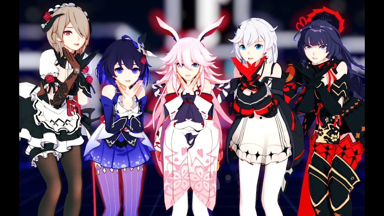 【Honkai Impact 3 MMD/60FPS】5 Valkyries【Kimagure Mercy】