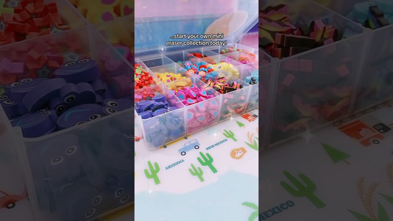 Start your own mini eraser collection today!🙌 #funerasers #minierasers #erasercollection #teachers