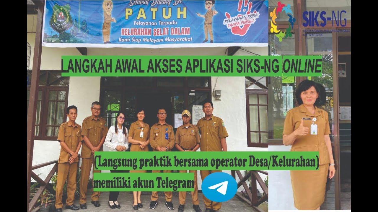 CARA & LANGKAH AWAL (BARU) AKSES SIKS-NG ONLINE, HARUS MEMILIKI AKUN TELEGRAM