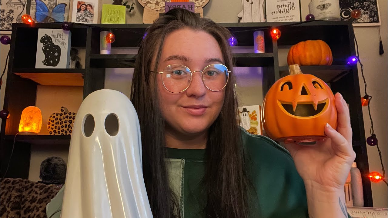 ASMR fall/halloween decor show & tell 🎃