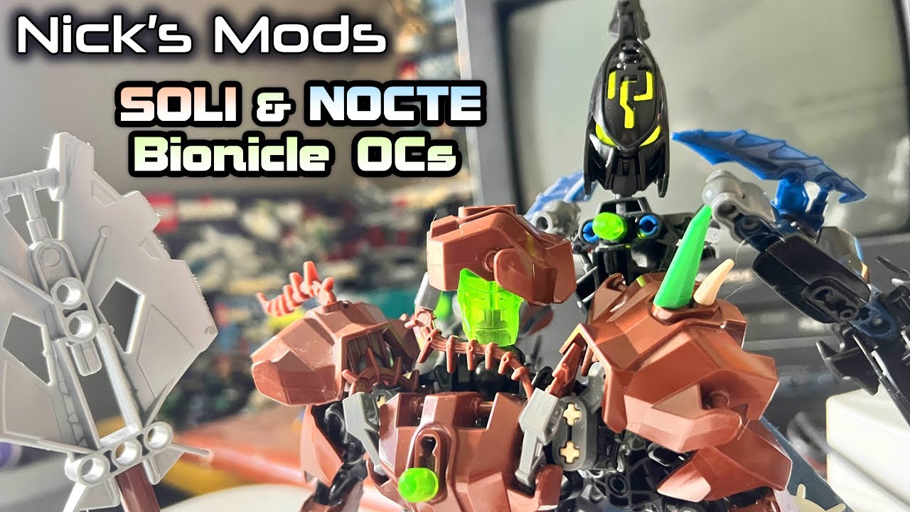 Nick's Mods Ep.34- Soli & Nocte- Bionicle Glatorian OCs!