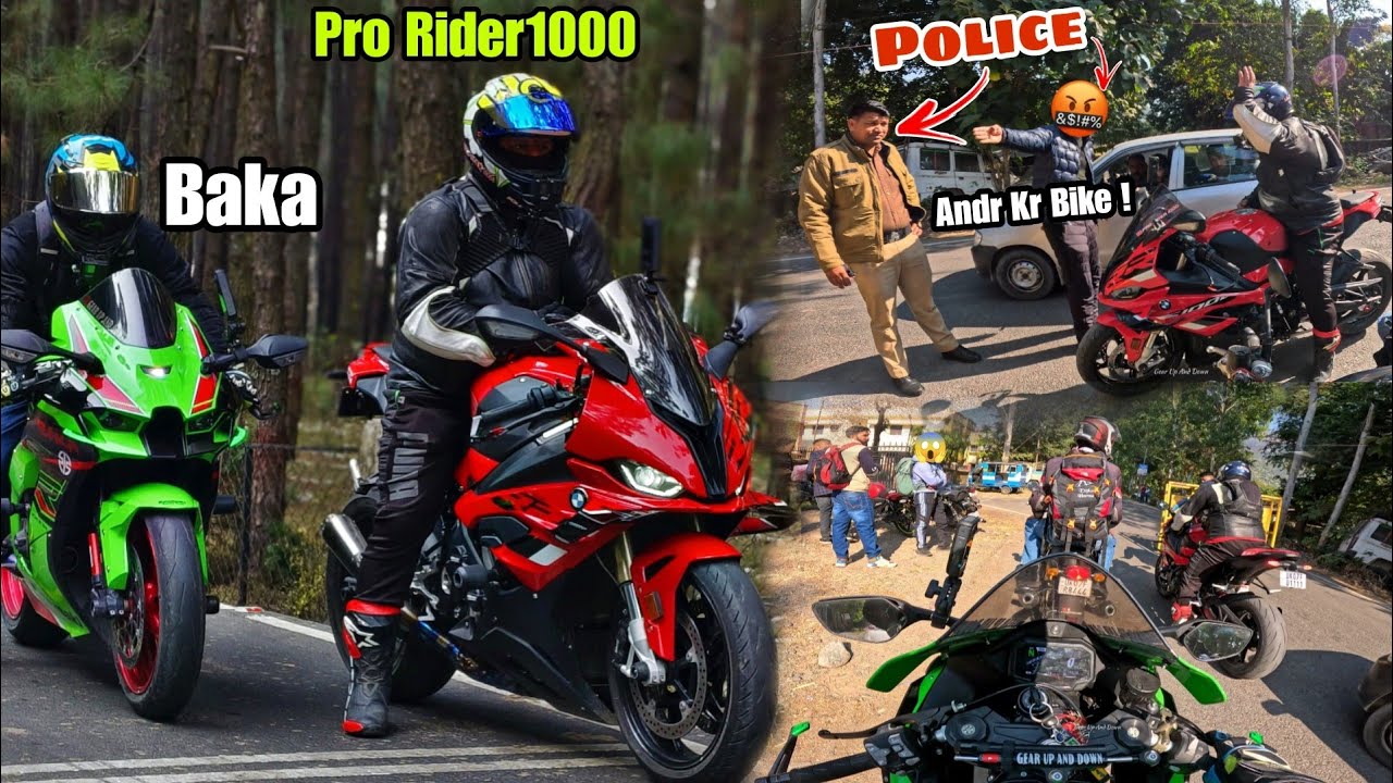 My First Long Ride With @PRO RIDER 1000  Police Stopped Our New Zx10r and s1000rr💔
