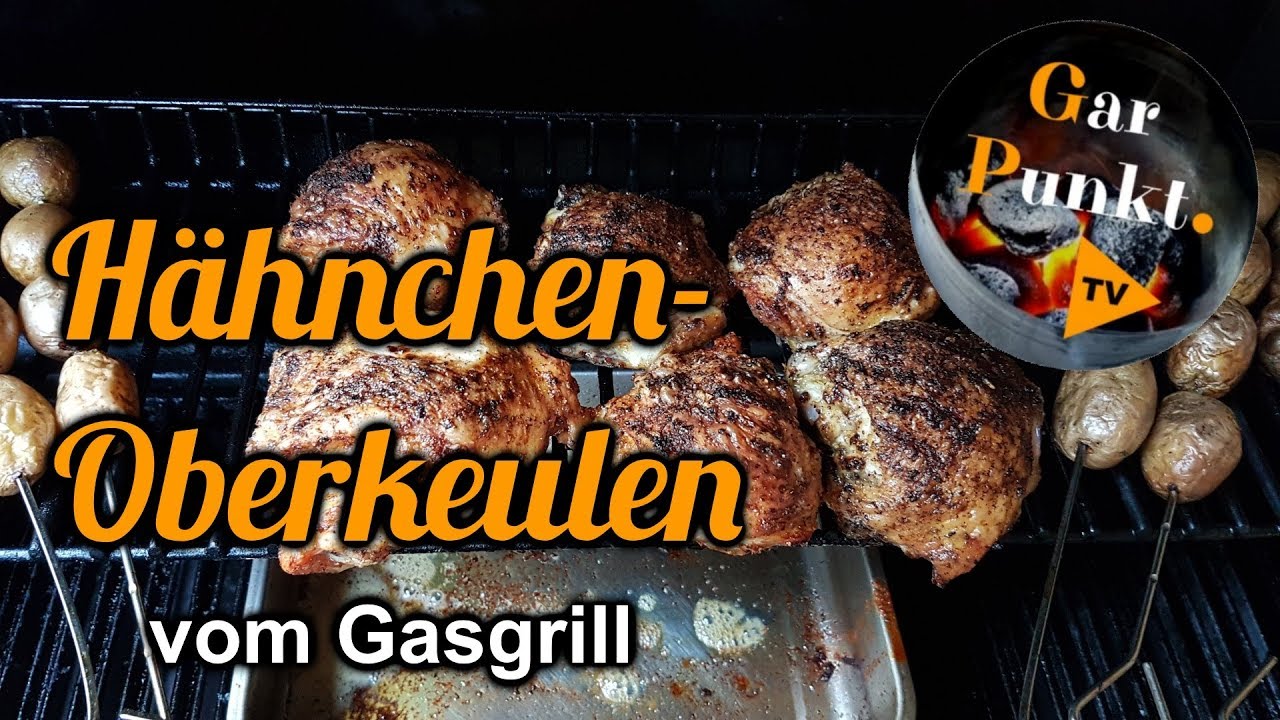 Hähnchenoberkeulen vom Gasgrill - GarPunkt.TV #57 - Broil King Baron 490 - Grill BBQ Rezept