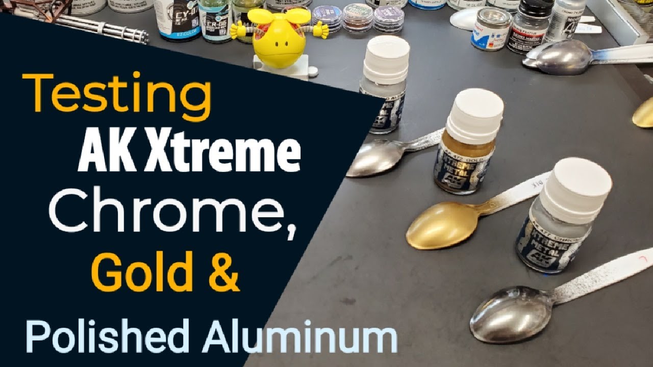 Testing AK Xtreme Metal Chrome - Gold - Polished Aluminum