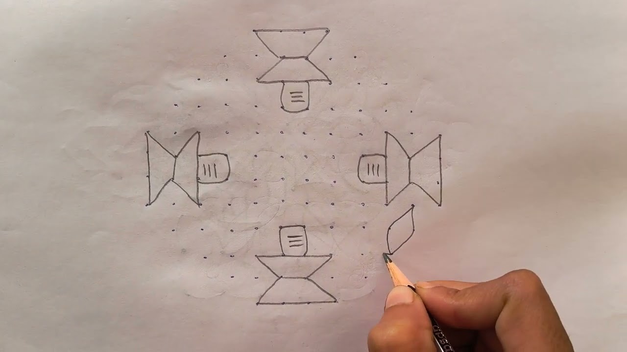 Shivarathri special 12×4×4 simple rangoli designs 