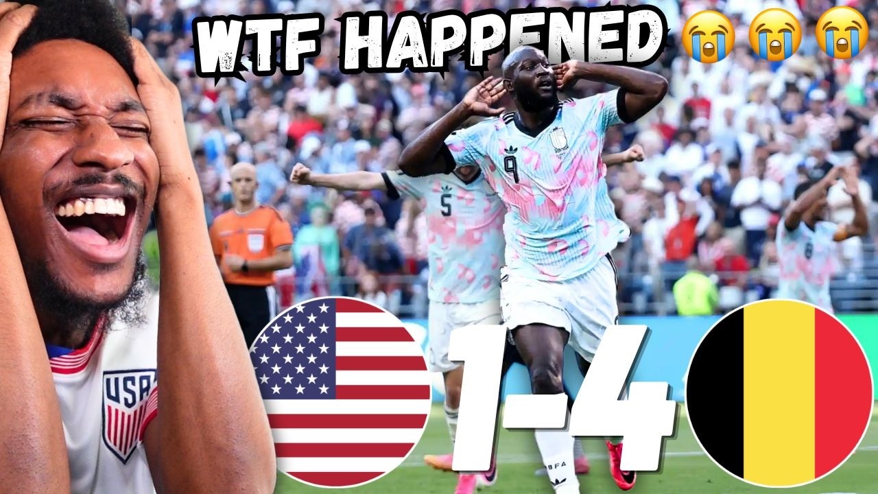 USA GOT BELTED IN HISTORICAL FASHION 😭😭😭... USA 🇺🇸 1-4 🇧🇪 Belgium LIVE Reaction...