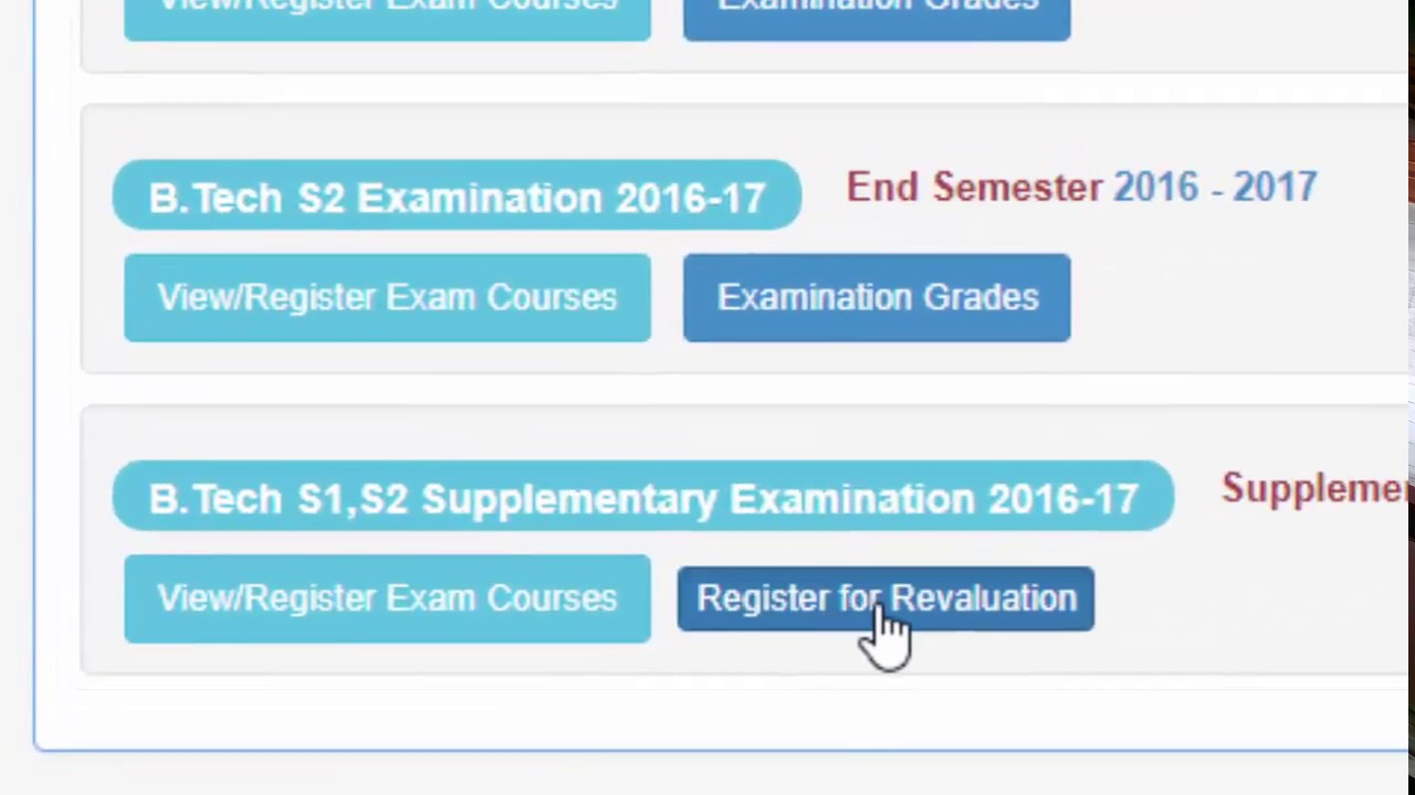 How to register for revaluation in KTU portal ?