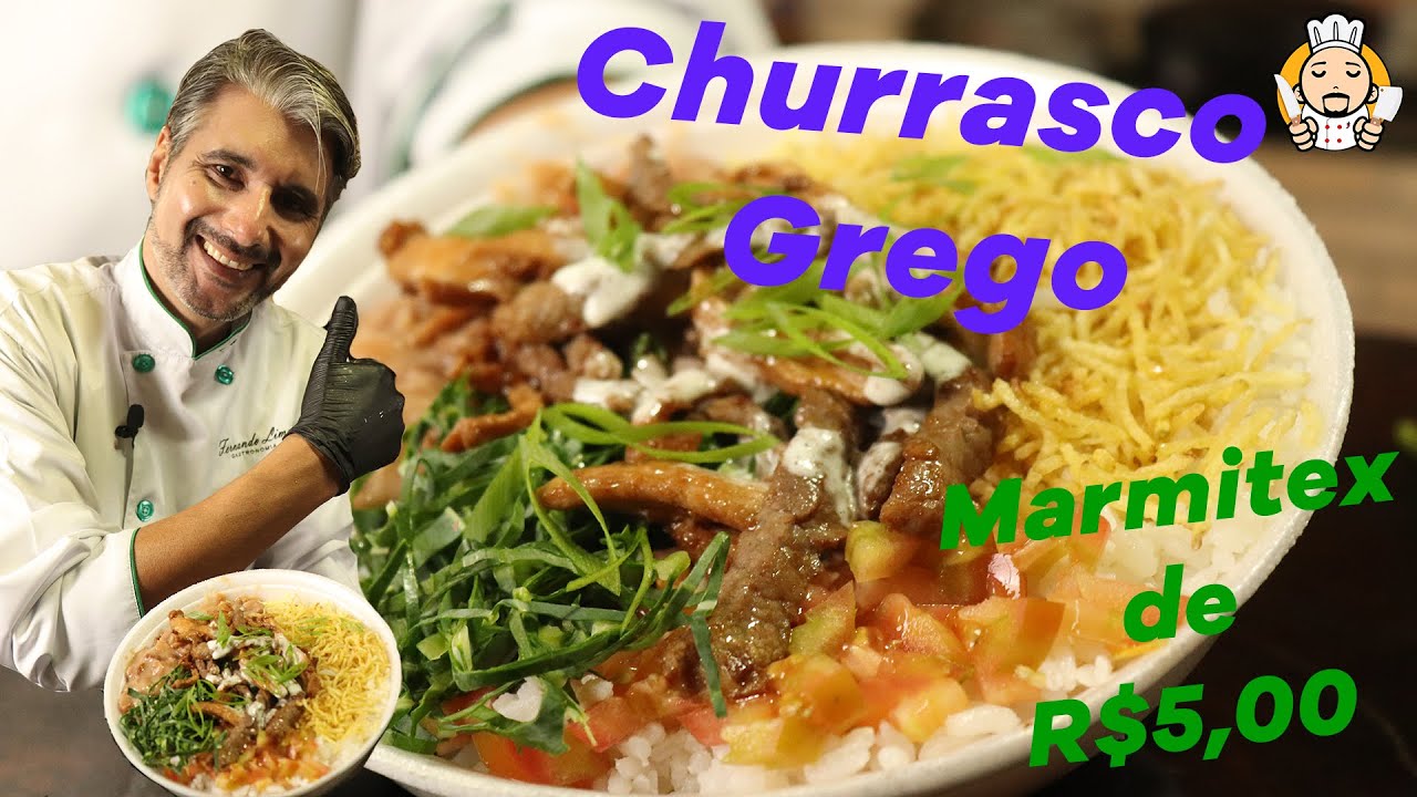 MARMITEX De R$5,00 CHURRASCO GREGO Aula Completa