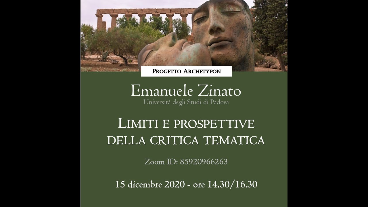 Emanuele Zinato - Limiti e prospettive della critica tematica