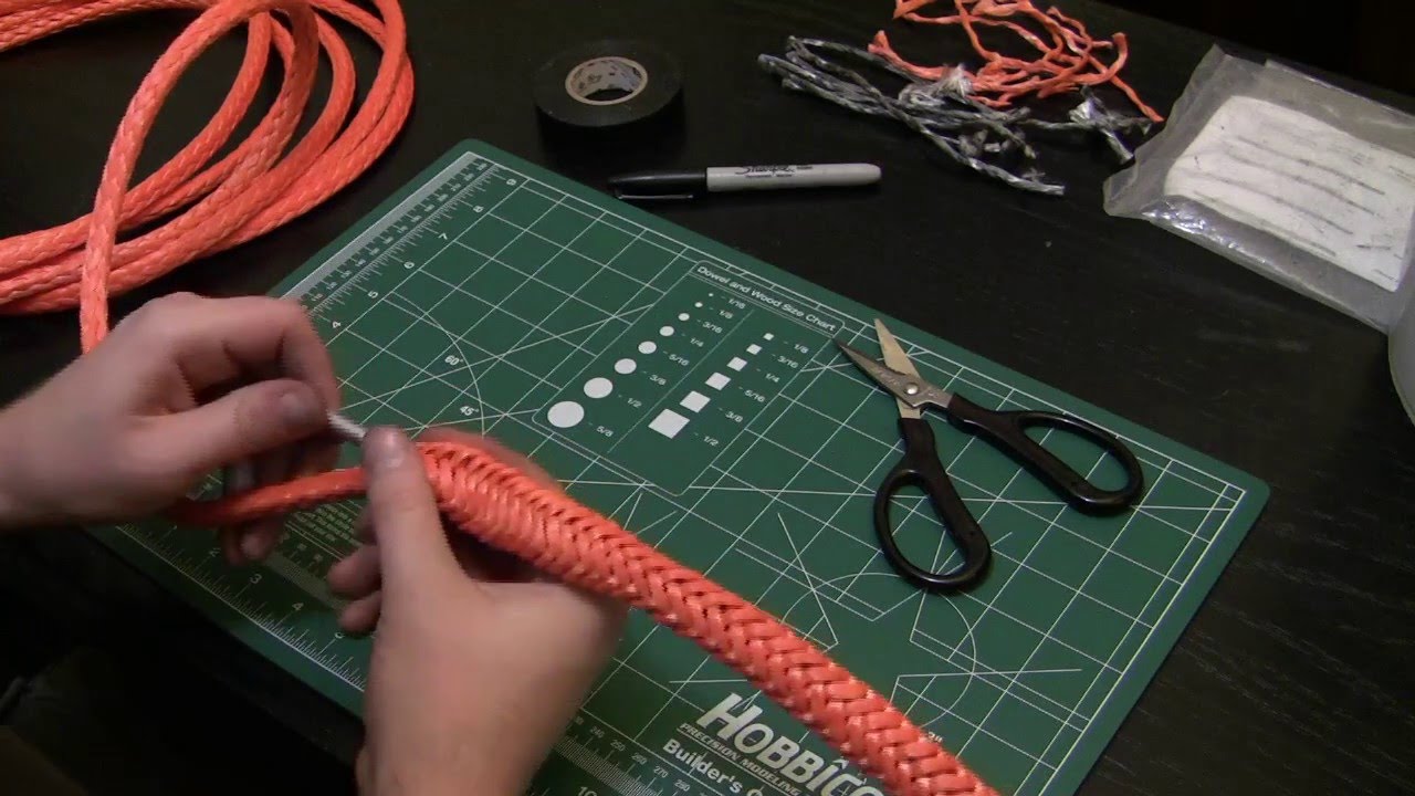 Демонстрация концевого соединения Dyneema