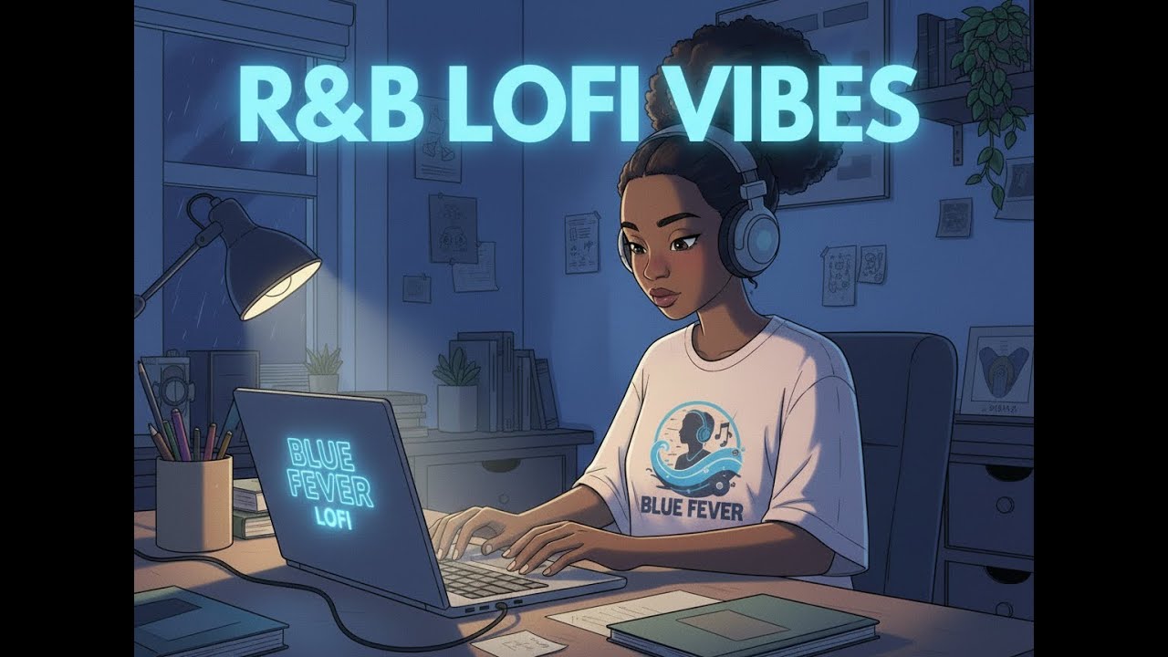 Late Night R&B Work Lofi✨ | Midnight Blue Vibes for Focus & Chill 🎶🕯️📚💙