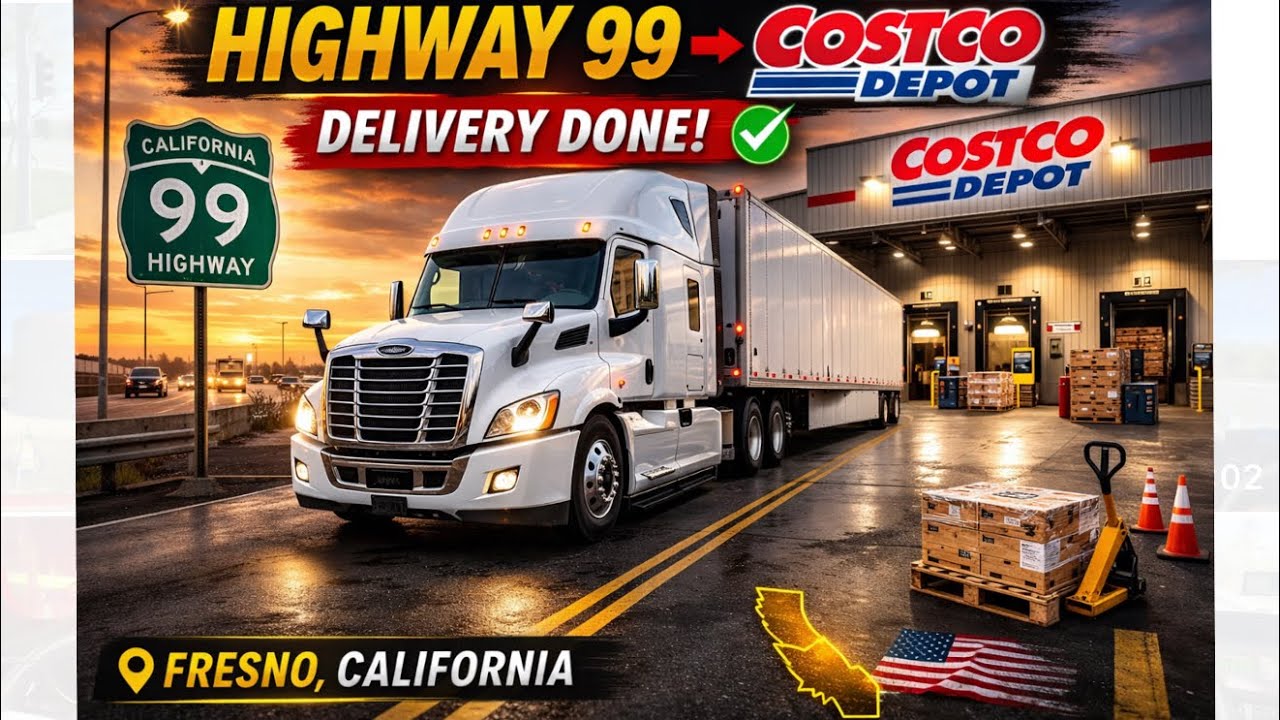 Vlogs 40 || Fresno California || cosco depot delivery || big road accident ||
