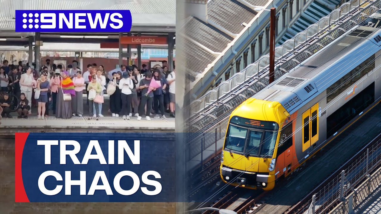 Commuters face nightmare journey home as Sydney trains cancelled and delayed | 9 News Australia