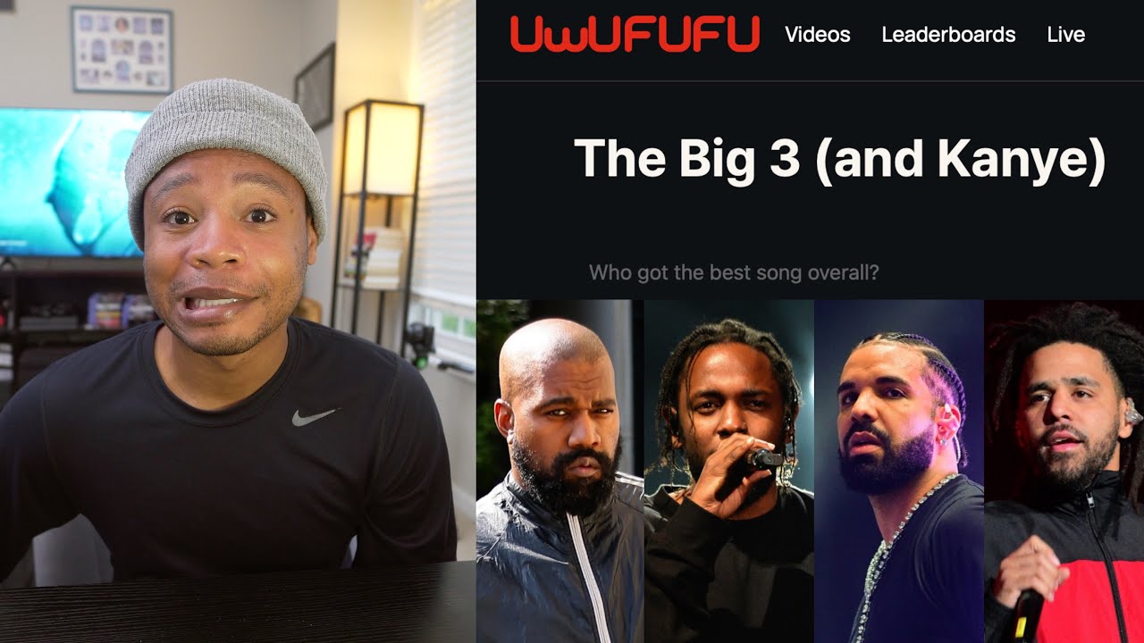 the big 4! picking the best drake, kendrick, kanye, and j cole songs on uwufufu