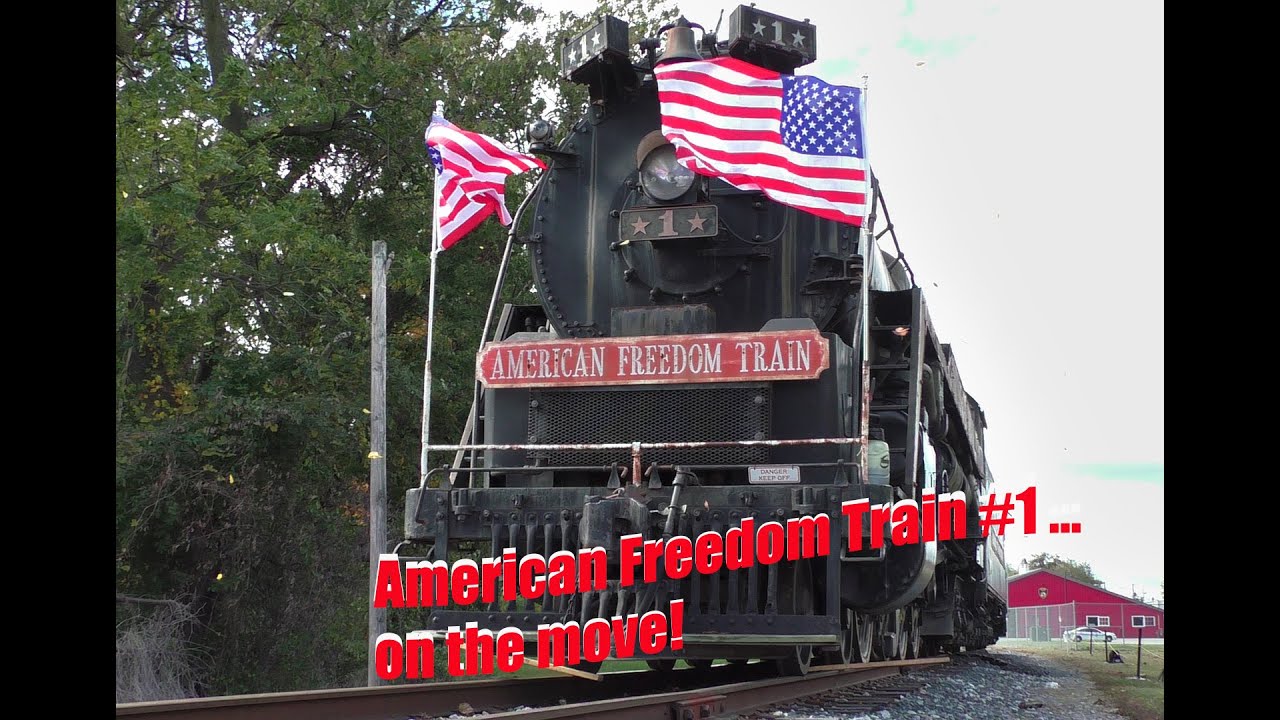 A multi-angle look at the American Freedom Train's first move!
