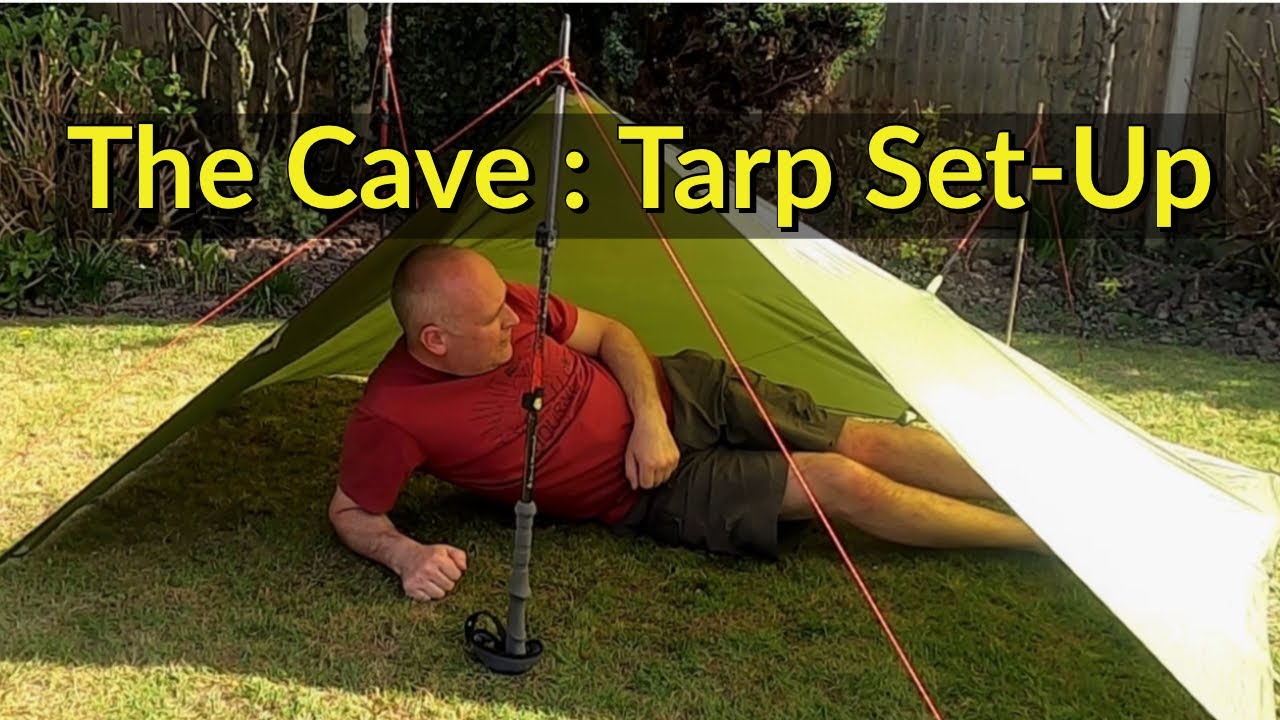 Ultralight Tarp Shelter Setup. The Cave / Pyramid Pitching Guide - for Wild Camping and Bushcrafting