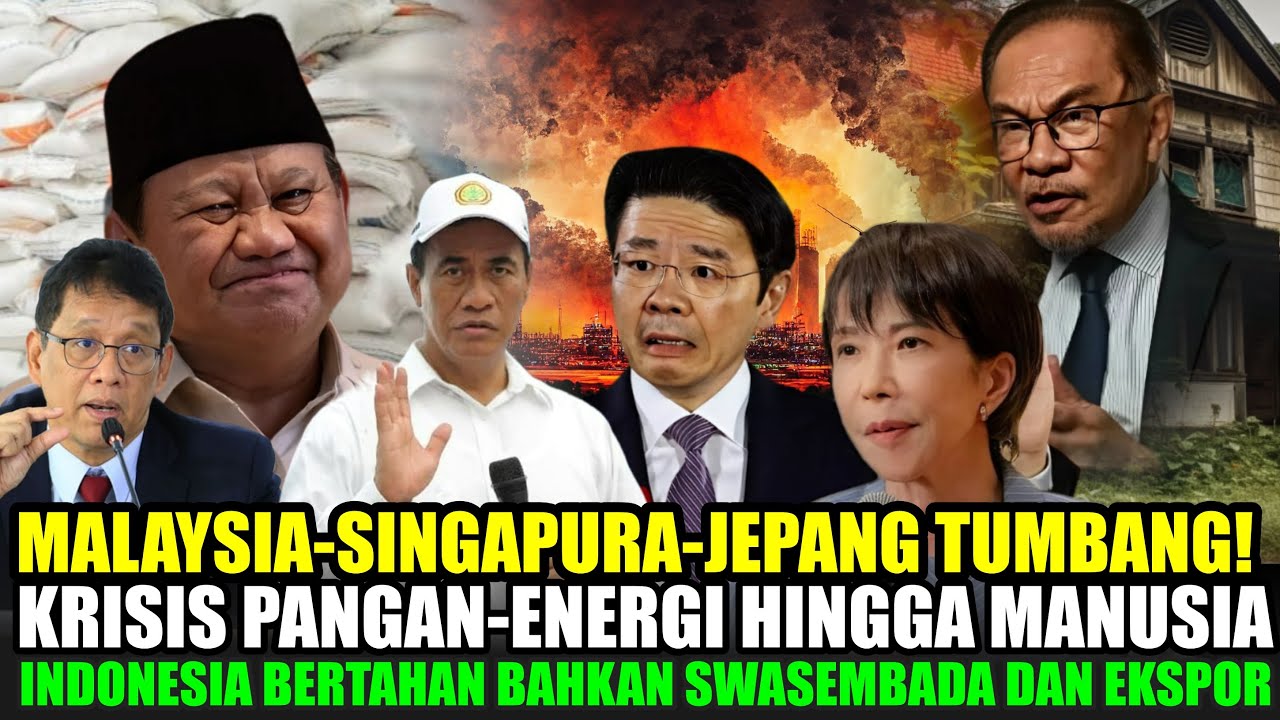 MALAYSIA SINGAPURA JEPANG TUMBANG?! KRISIS PANGAN, ENERGI HINGGA GENERASI! INDONESIA MASIH AMAN!?