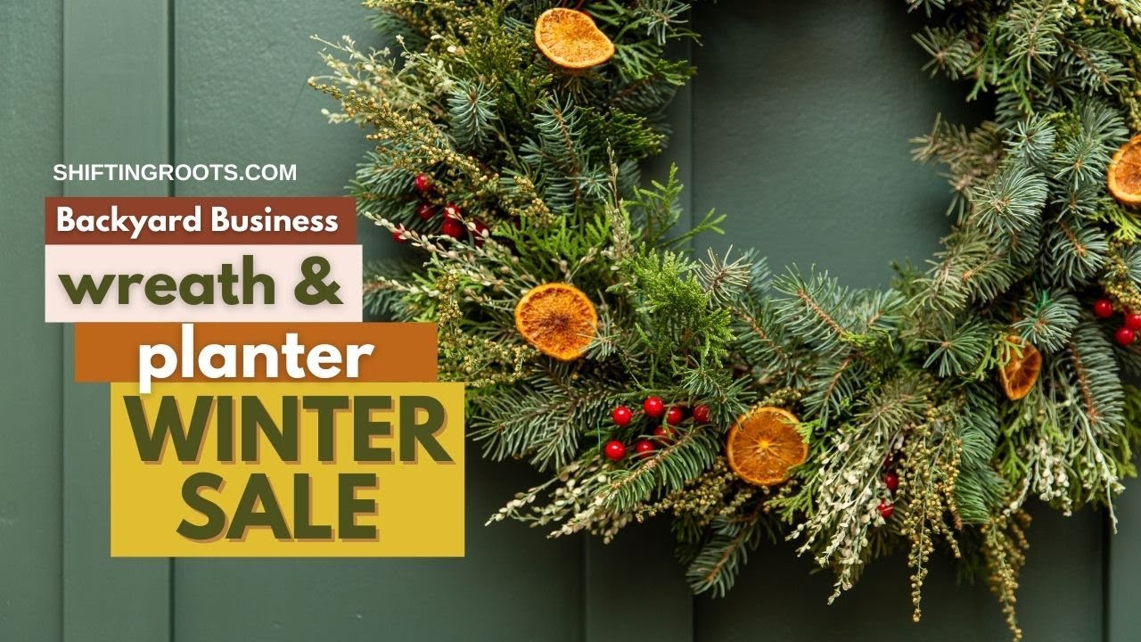 Backyard Business: Christmas Wreath & Planter Sale