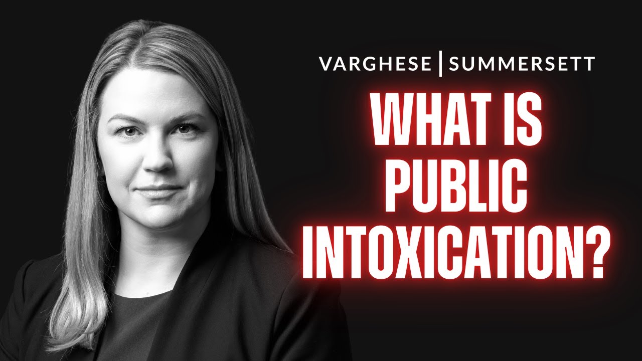 What is public intoxication?