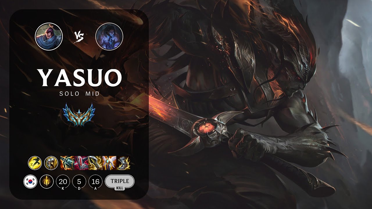 Yasuo Mid vs Sylas - KR Challenger Patch 13.16