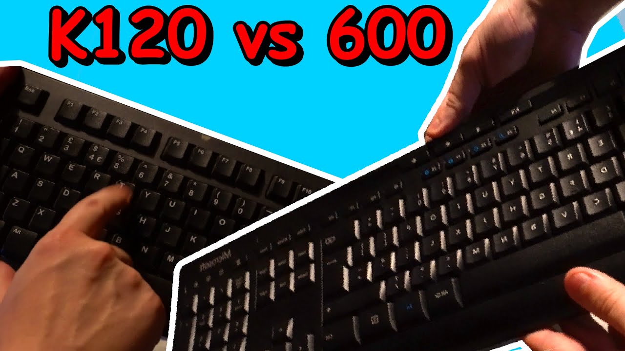 Logitech K120 vs Microsoft 600 Keyboard Review. Which is Better for Gaming and Typing? Rollover Test