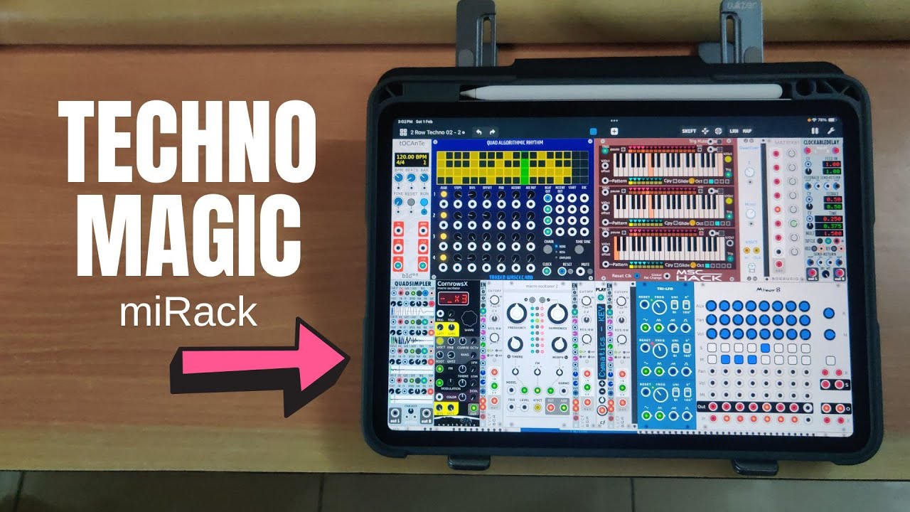 Improvised Techno Magic with miRack | iPad