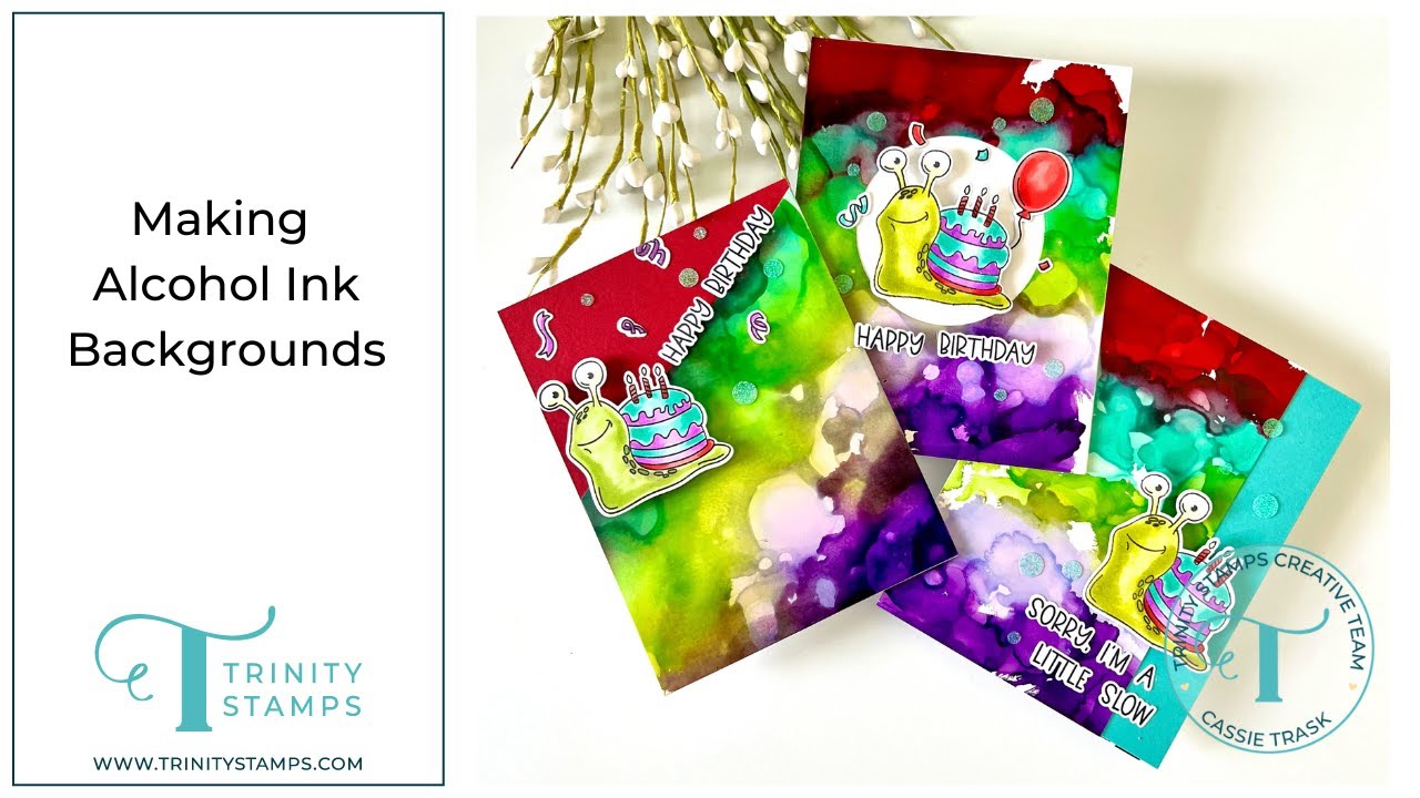 Alcohol Ink Backgrounds with Cassie Trask