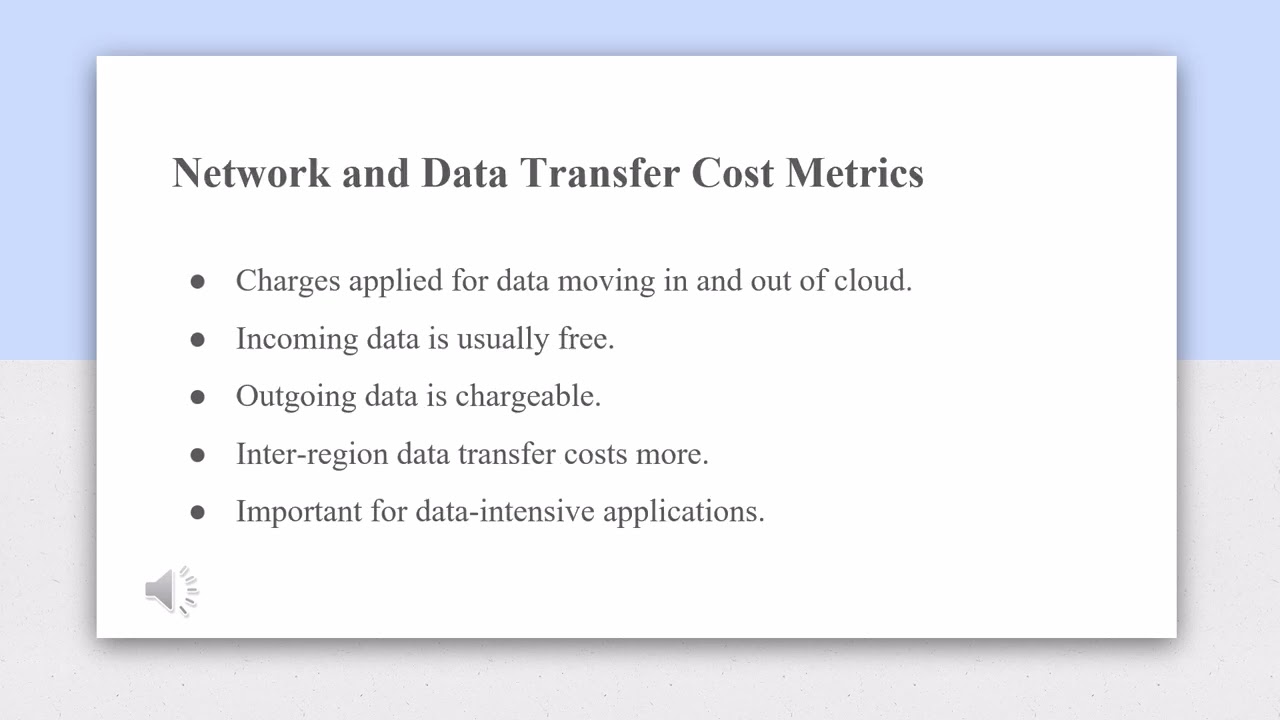 Cloud cost metrics and pricing strategies 