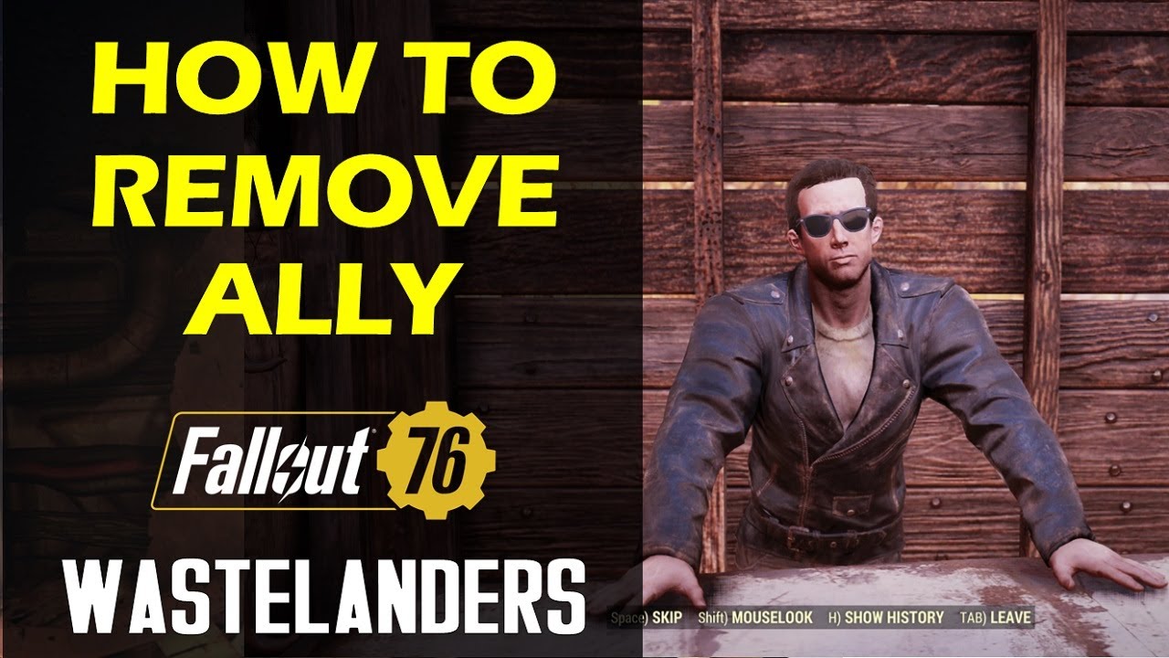 How to remove Ally to add a new Ally | Fallout 76 Wastelanders