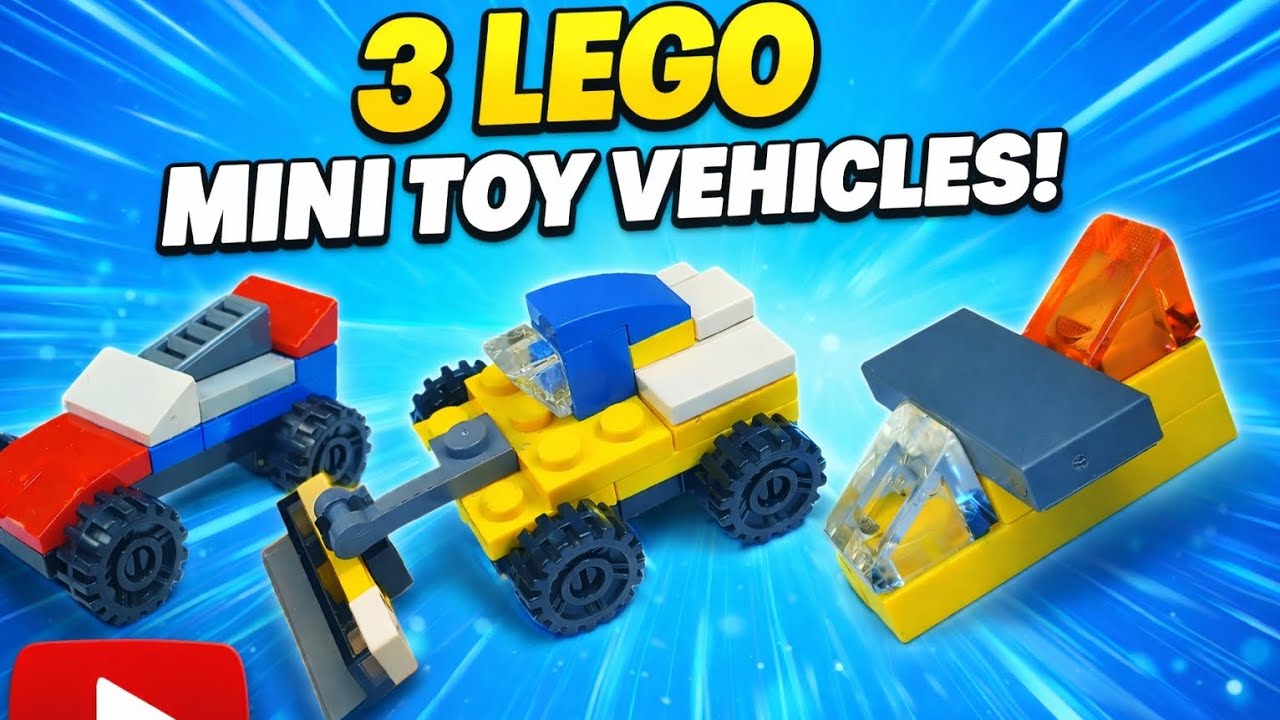 How to make mini Lego toys with random bricks | Satisfying DIY video 
