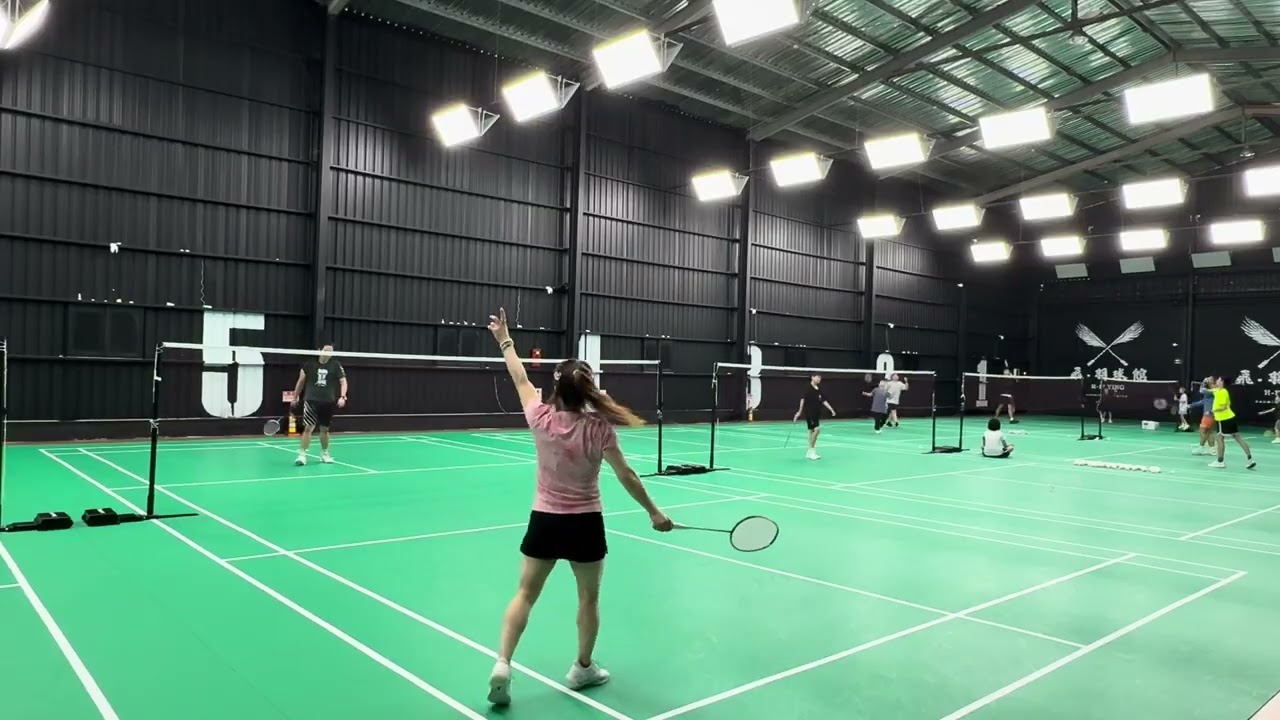 林口：飛🧚‍♀️羽球館 單打 #羽球精彩片段 #羽球比賽 #badminton #badminton 