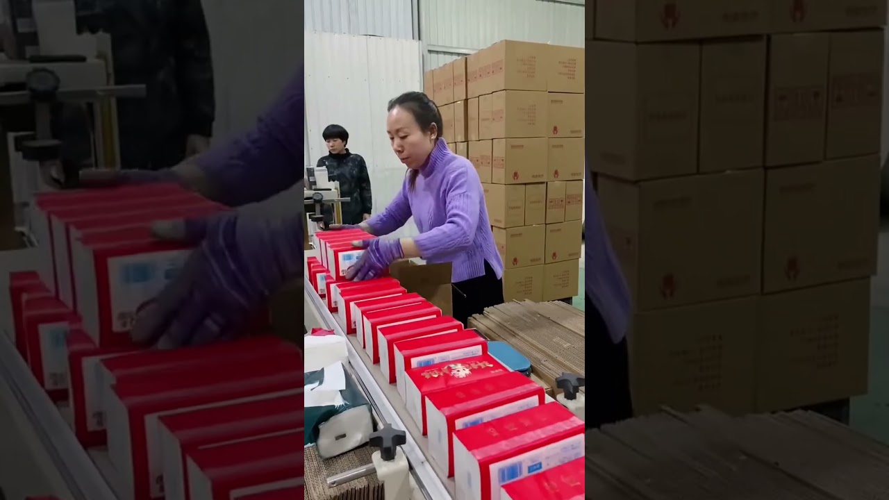 Efficient Packaging in a Tissue Box Assembly Line